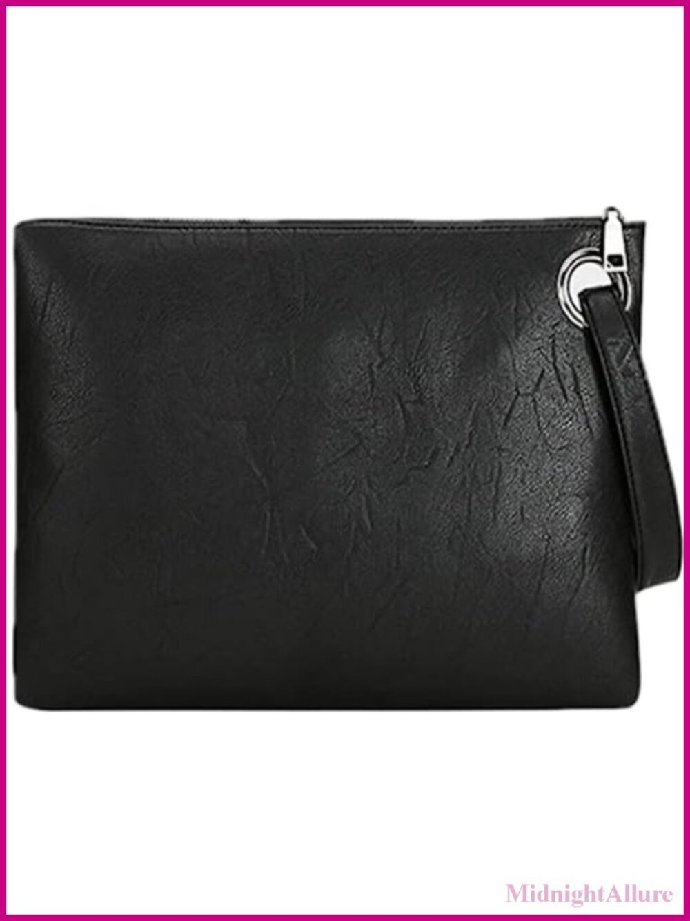 Envelope Clutch Wristlet Soft PU Leather Foldover Evening Bag